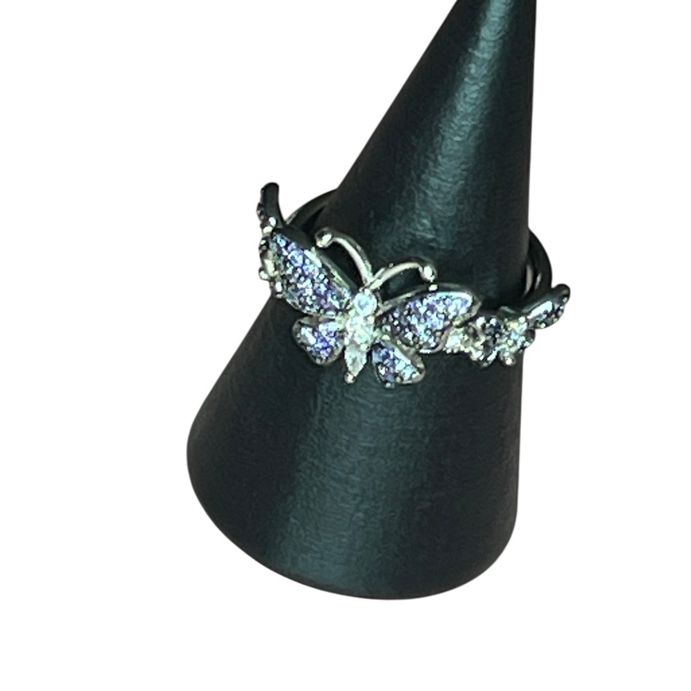 Butterfly Ring with Purple Accents